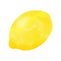 レモンの水彩風イラスト