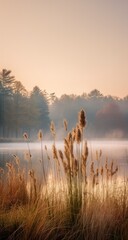 the soft diffused light of a misty autumn