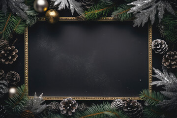 Frame of Christmas with copy space