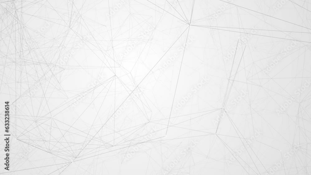 Poster white line animation on white background. line technology data connection and business background
