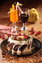 dinner plate on the table