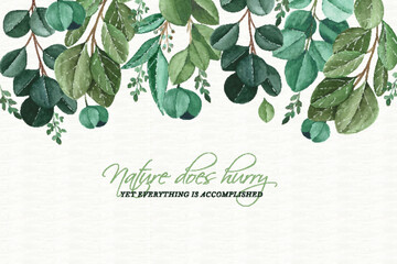 Nature Background with Quote