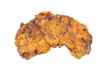 chop, pork chop in batter with chicken egg isolated from background