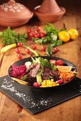 dinner plate on the table