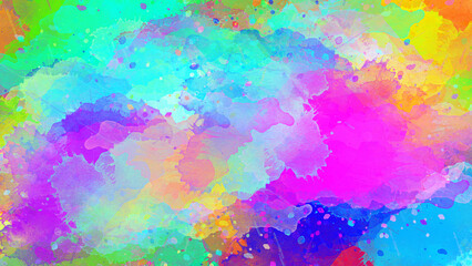 Watercolor paint brush stroke. ink splash transition. Abstract inkblot, splat, fluid art, overlay, alpha matte composition, spread on a transparent background. color full ink splatter blot spreading.