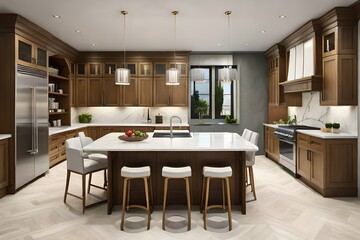 modern kitchen interior