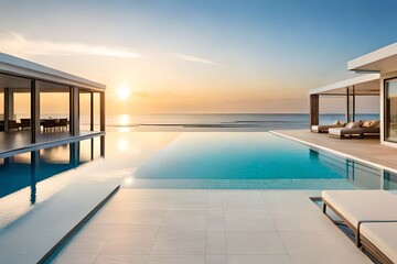 Fototapeta premium luxury swimming pool