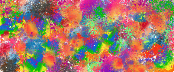 Rainbow coloured watercolour texture background 
