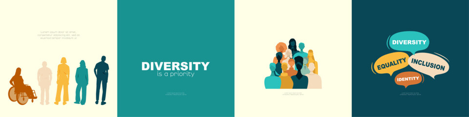 Modern set about diversity in society.