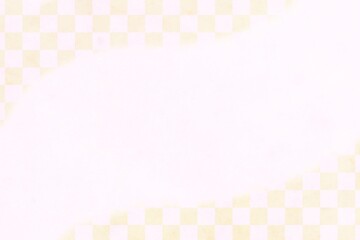 金色とピンクの市松模様の年賀状や正月の背景素材