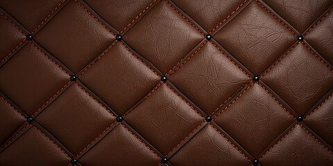 Create a leather texture with stitching details, creases, and a tactile appearance.