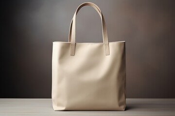 Mockup shopping bag handle on isolated background. Generative Ai