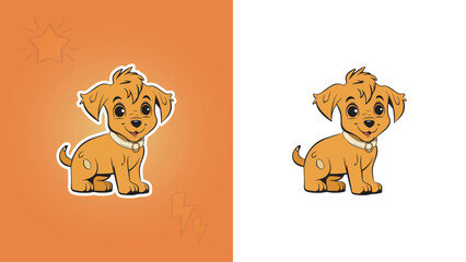 puppy sketch illustration vector free download  