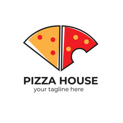 Pizza slice logo. A logo perfect to use for your food business.