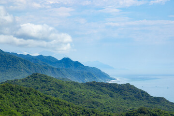 Beautiful scenery of the mountain range