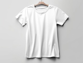 female t-shirt mockup, oversized white t-shirt generative ai