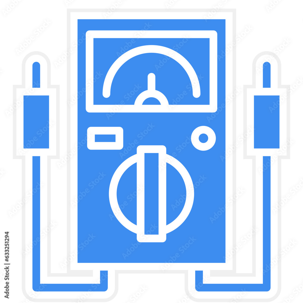 Poster vector design multimeter icon style