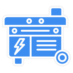 Vector Design Electric Generator Icon Style