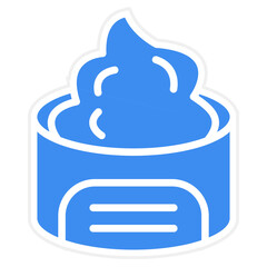 Vector Design Cream Icon Style