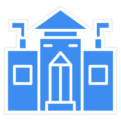 Vector Design Embassy Icon Style