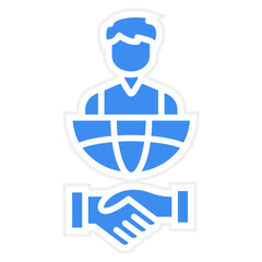 Vector Design International Relations Icon Style