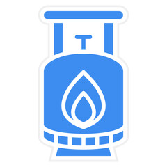 Vector Design Gas Cylinders Icon Style