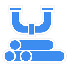 Vector Design Industry Pipe Icon Style
