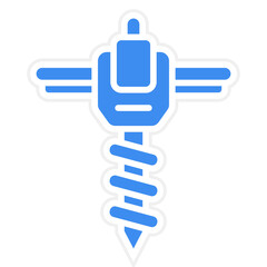 Vector Design Drain Auger Icon Style
