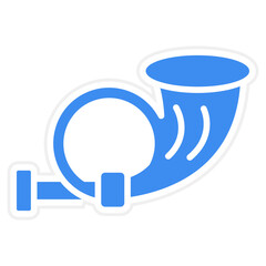 Vector Design Post Horn Icon Style