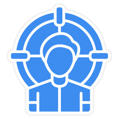 Vector Design Head Hunter Male Icon Style