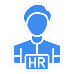 Vector Design Hiring Manager Male Icon Style