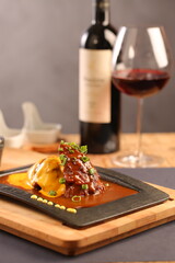 dinner plate on the table