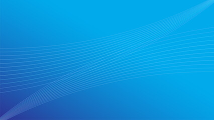 Obraz premium 波の様な青いウェーブラインのベクター背景画像