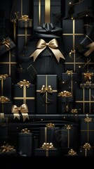 elegant dark background of black friday