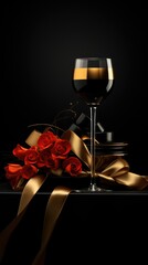 elegant dark background of black friday