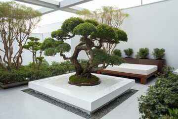 Asian luxury garden. Generate ai