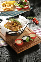dinner plate on the table