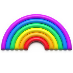 3d render of a rainbow
