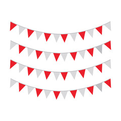 Indonesian flag icon vector