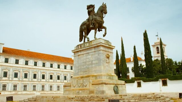 Ducal Palace, Vila Vicosa, Portugal, dating to 1496, a pink marble gem of Renaissance architecture and a testament of Portuguese nobility