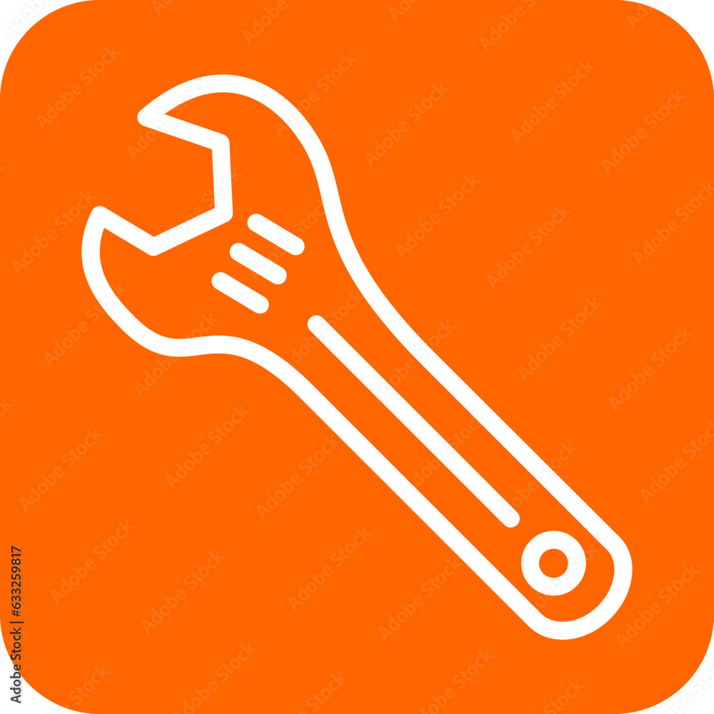 Poster Vector Design Wrench Icon Style