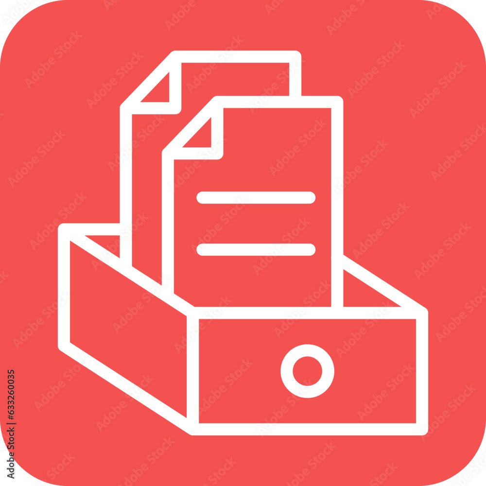 Poster vector design archive icon style