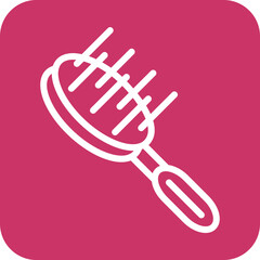 Vector Design Hair Brush Icon Style