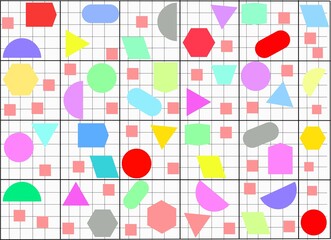 Bauhaus elements. Modern geometric abstract shapes in minimal style. Brutalism basic forms, lines, eye, circles and patterns, art vector set. Colorful figures and dots simple design