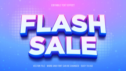 Editable text effect flash sale promo mock up - obrazy, fototapety, plakaty