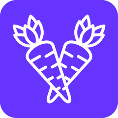 Vector Design Carrots Icon Style