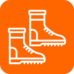 Vector Design Farming Boots Icon Style