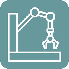 Vector Design Robot Arm Icon Style