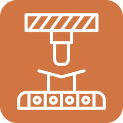 Vector Design Bending Machine Icon Style