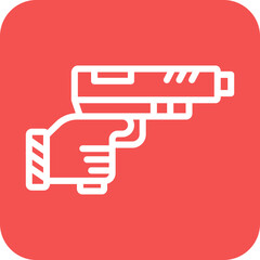 Vector Design Police Shooting Icon Style